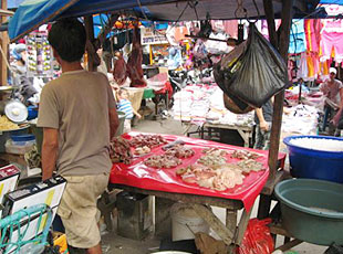 屋台売りの肉屋